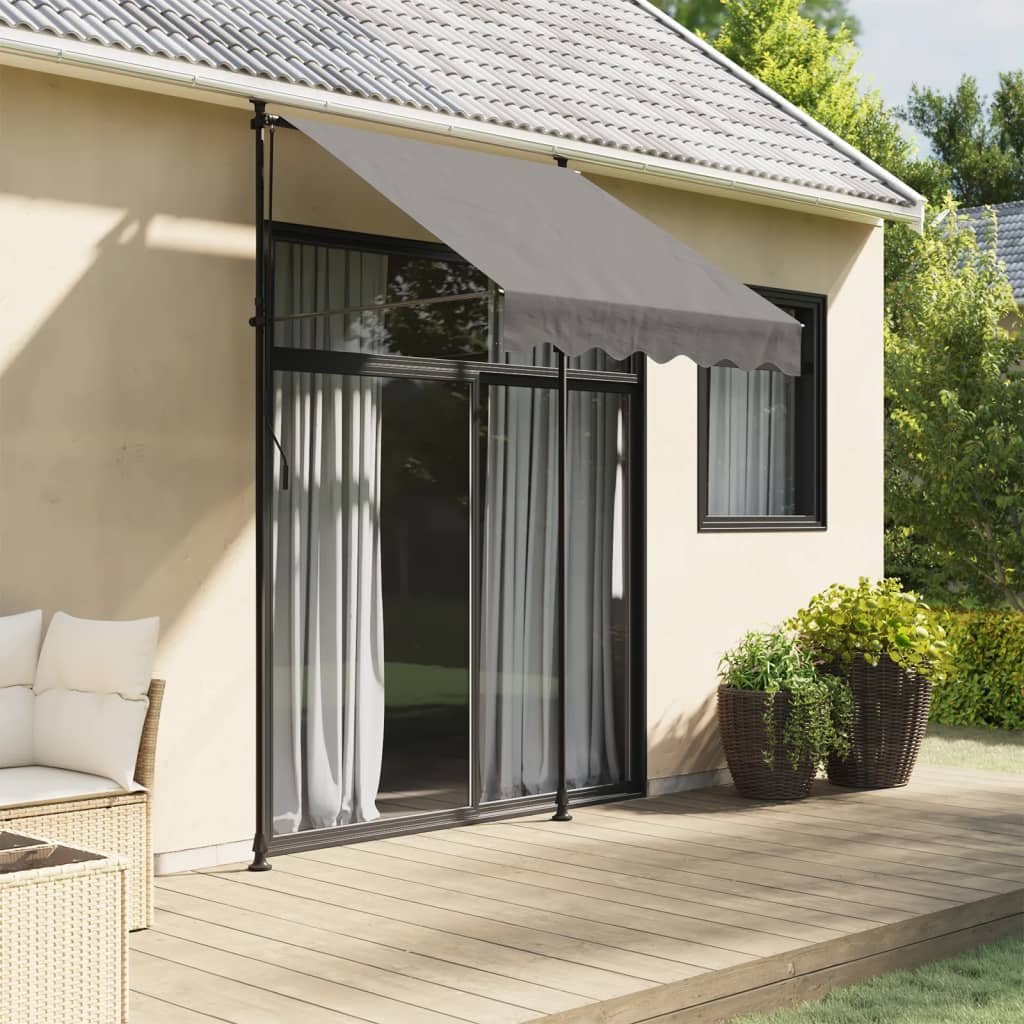 Auvent R Tractable Store Banne Marquise Brise Soleil Anthracite