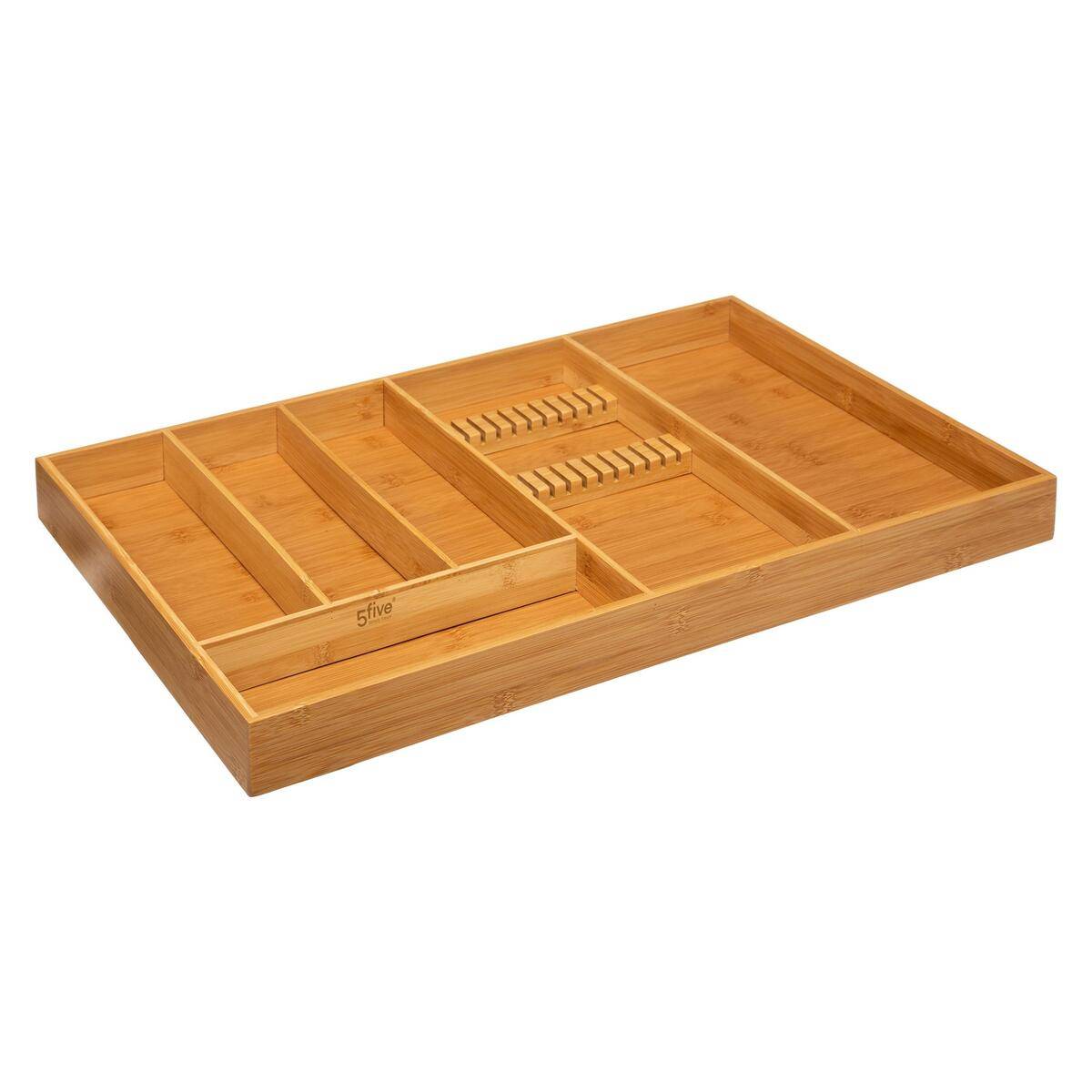 Five Vassoio Portaposate Tidy Smart Bamboo A Scomparti Leroy