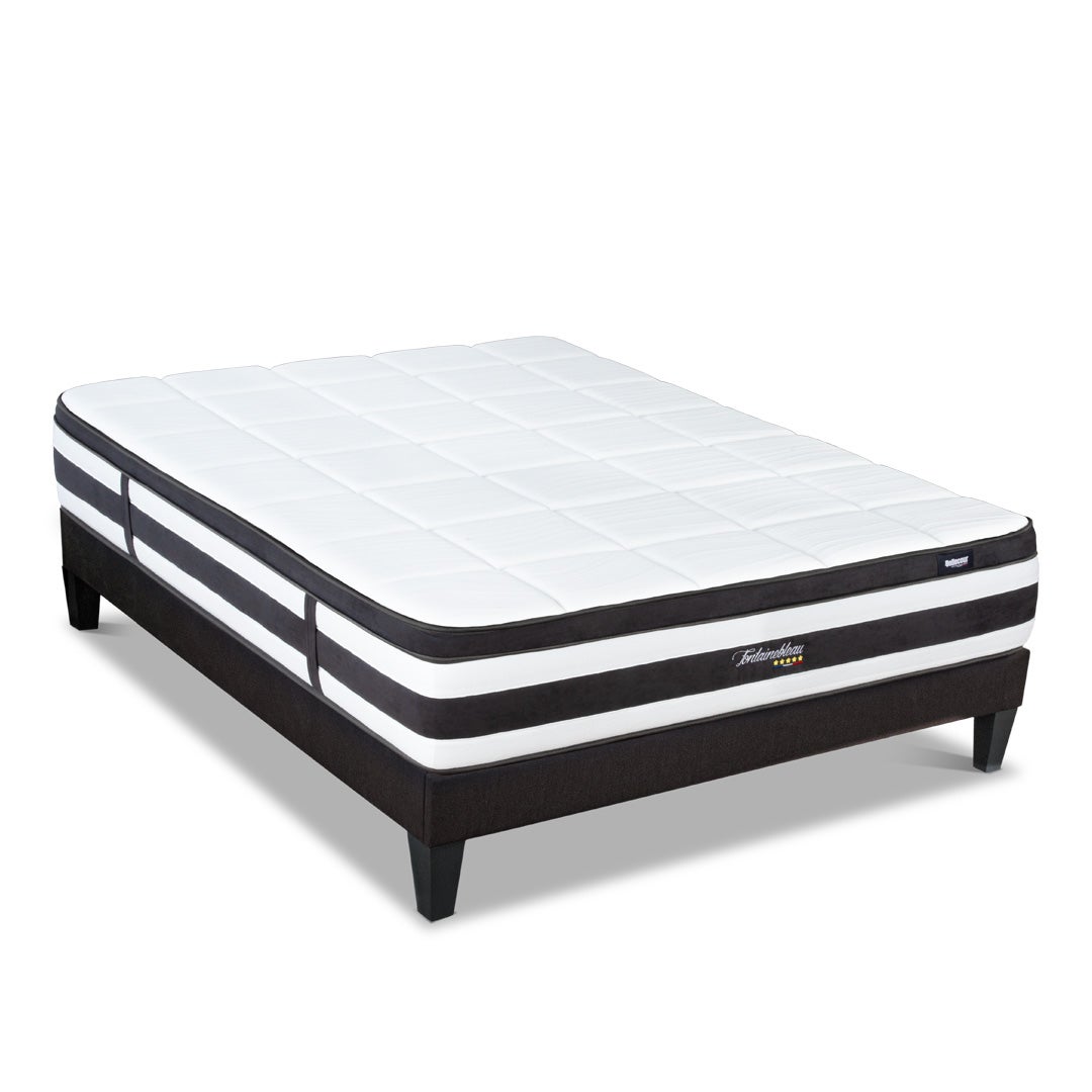 BELLECOUR LITERIE Ensemble FONTAINEBLEAU 180x200 Cm Matelas