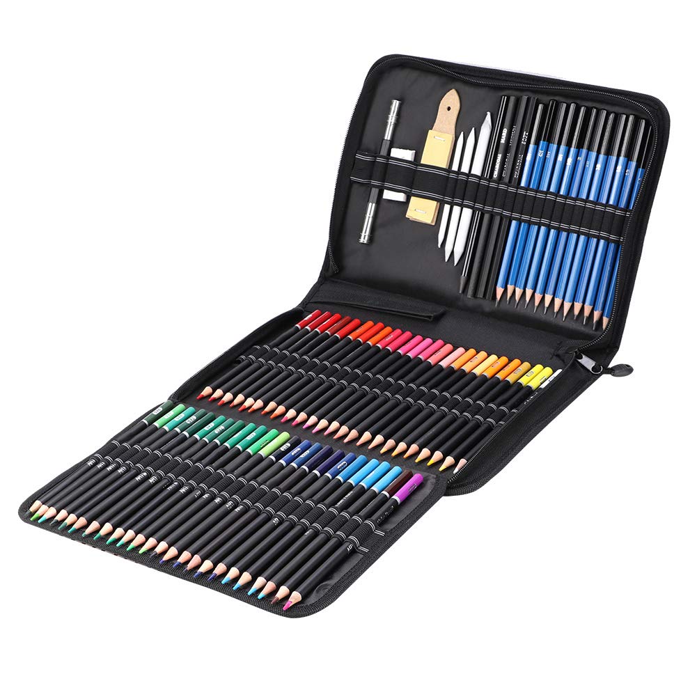 Kit de herramientas de dibujo para pintura artística de 95 piezas con