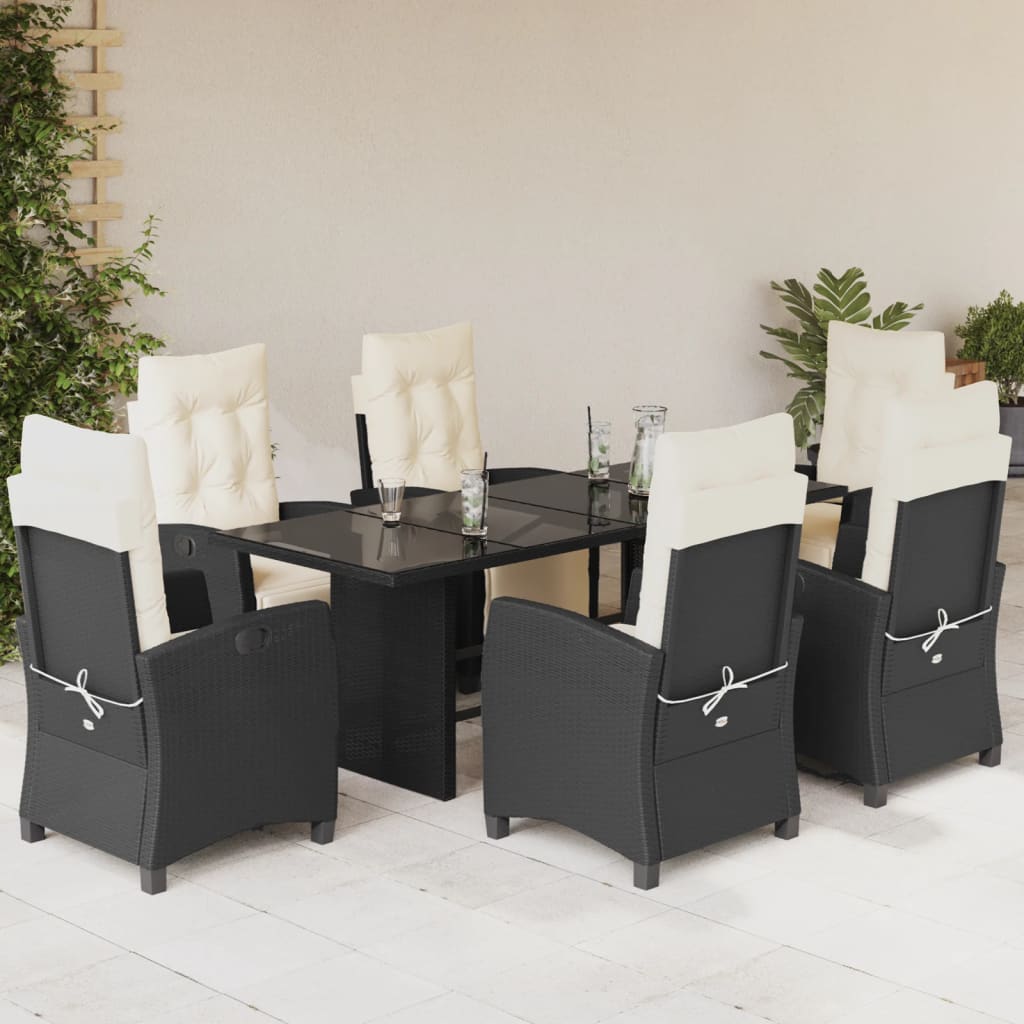 Maison Exclusive Set De Comedor De Jard N Pzas Y Cojines Rat N