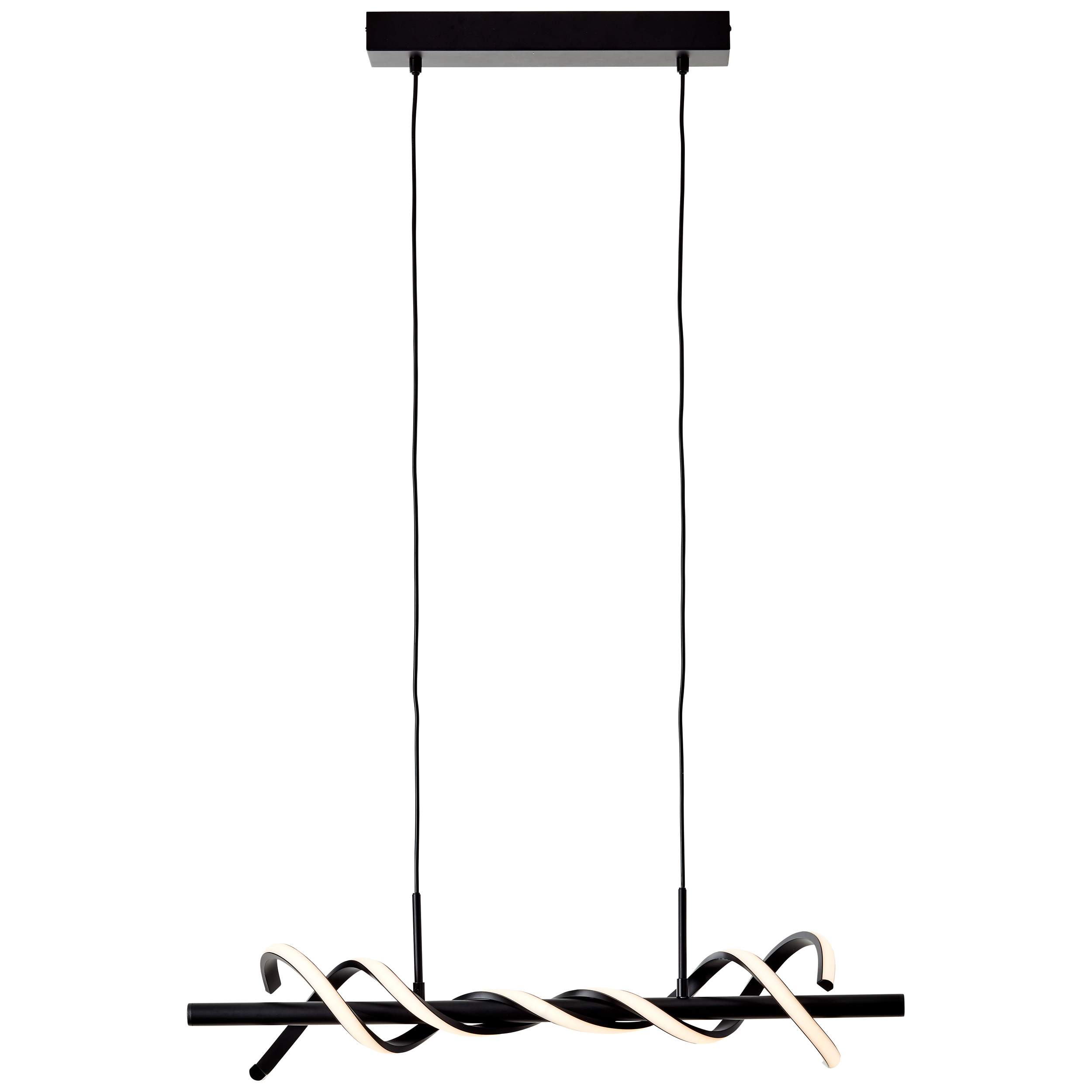 Brilliant Amalie lámpara colgante LED 80 cm negro metal plástico 1