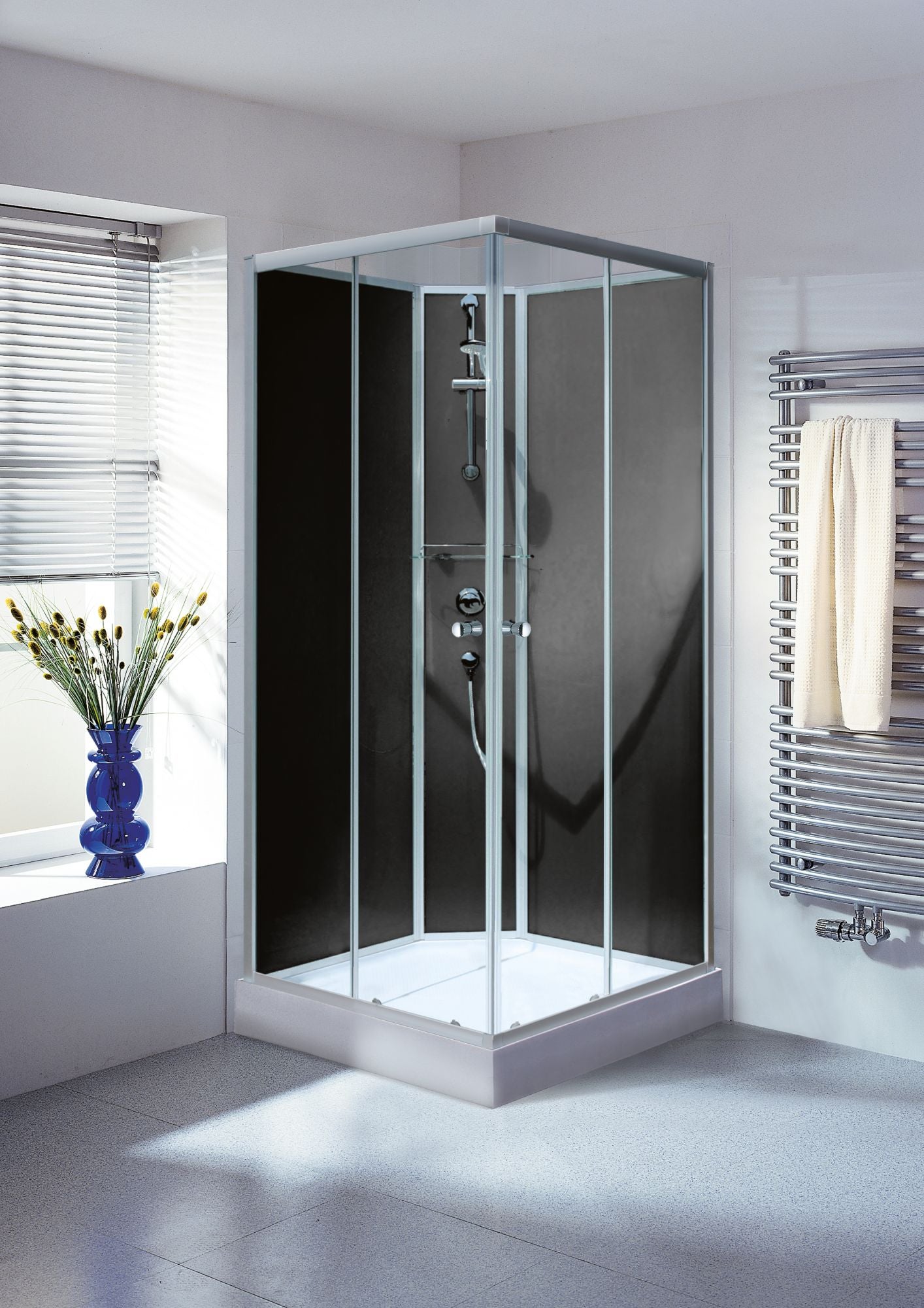 Schulte cabine de douche intégrale 90x90x202 cm carrée verre 5 mm