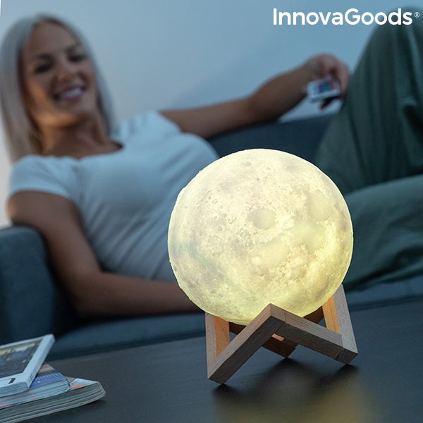 Lampe Led Rechargeable Lune Moondy Innovagoods Leroy Merlin