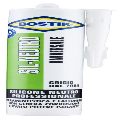 Silicona Neutra Sil Bostik Gris Ral Ml Leroy Merlin