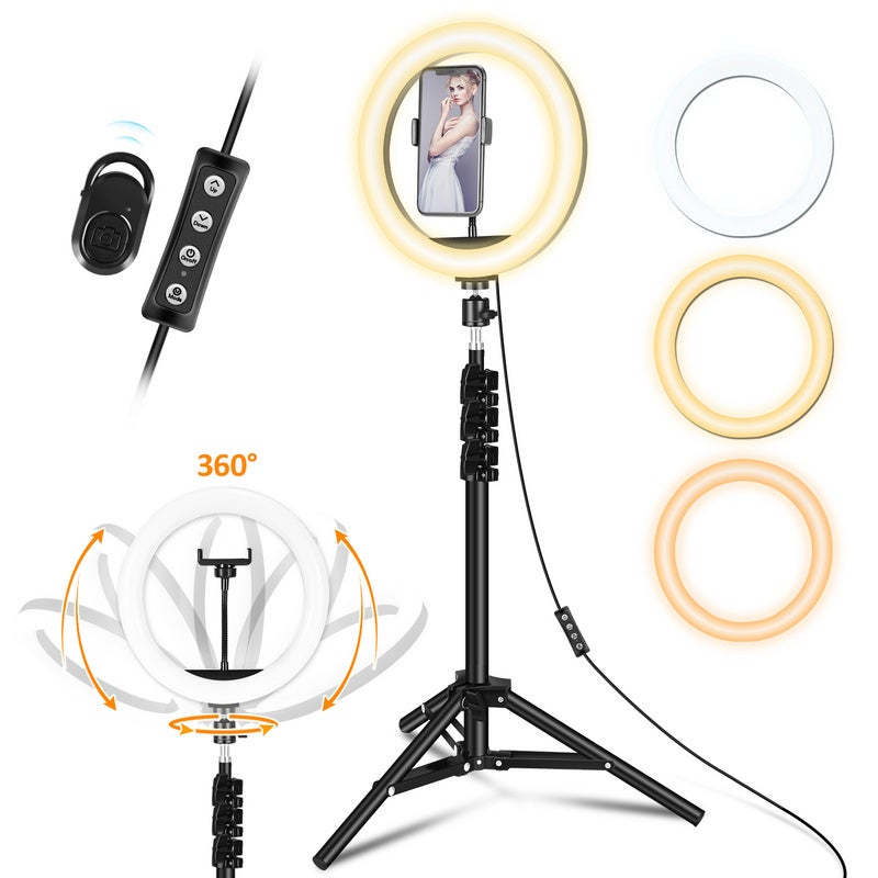 Ring Light Anneau Lumineux Support De T L Phone Pour Vid O Youtube