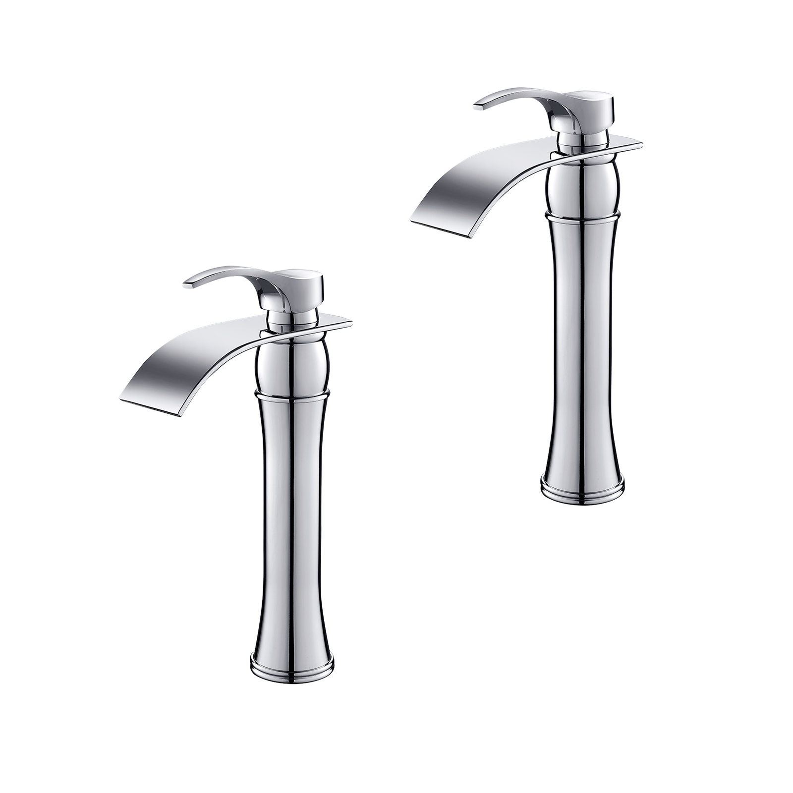 AURALUM MAX 2pcs Mitigeur Lavabo Cascade Robinet Pour Lavabo Et Vasque