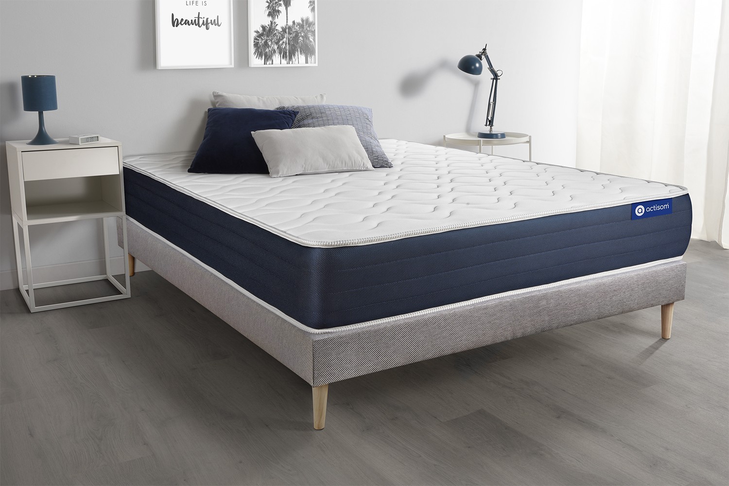 Ensemble matelas 160 x 200 cm Actilatex sleep Latex et mémoire de