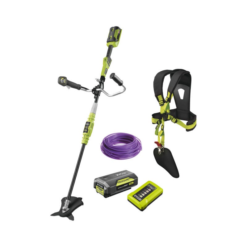 Pack Ryobi D Broussailleuse V Lithium Ion Rbc X B Bobine Fil Rond