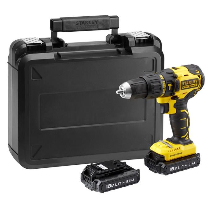 Stanley Perceuse Visseuse A Batterie 18v 1 3 Ah Li Ion 47nm Fmc628c2k Leroy Merlin