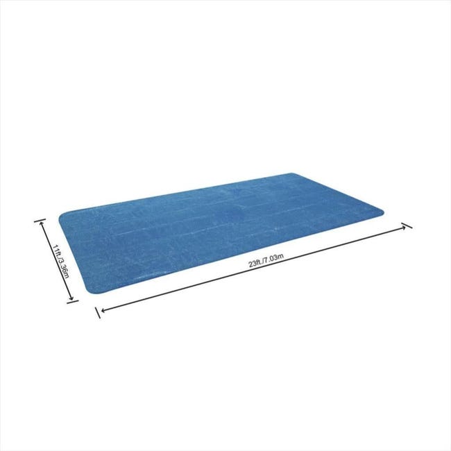 bache solaire rectangulaire pour piscine bestway l 703 cm x l 366 cm leroy merlin