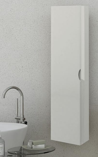 Colonne De Salle De Bains L 35 X H 140 X P 20 Cm Gris Brillant Gris Brillant Leroy Merlin