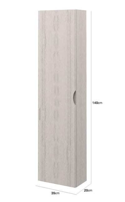 Colonne De Salle De Bains L 35 X H 140 X P 20 Cm Chene Blanchi Chene Blanchi Leroy Merlin