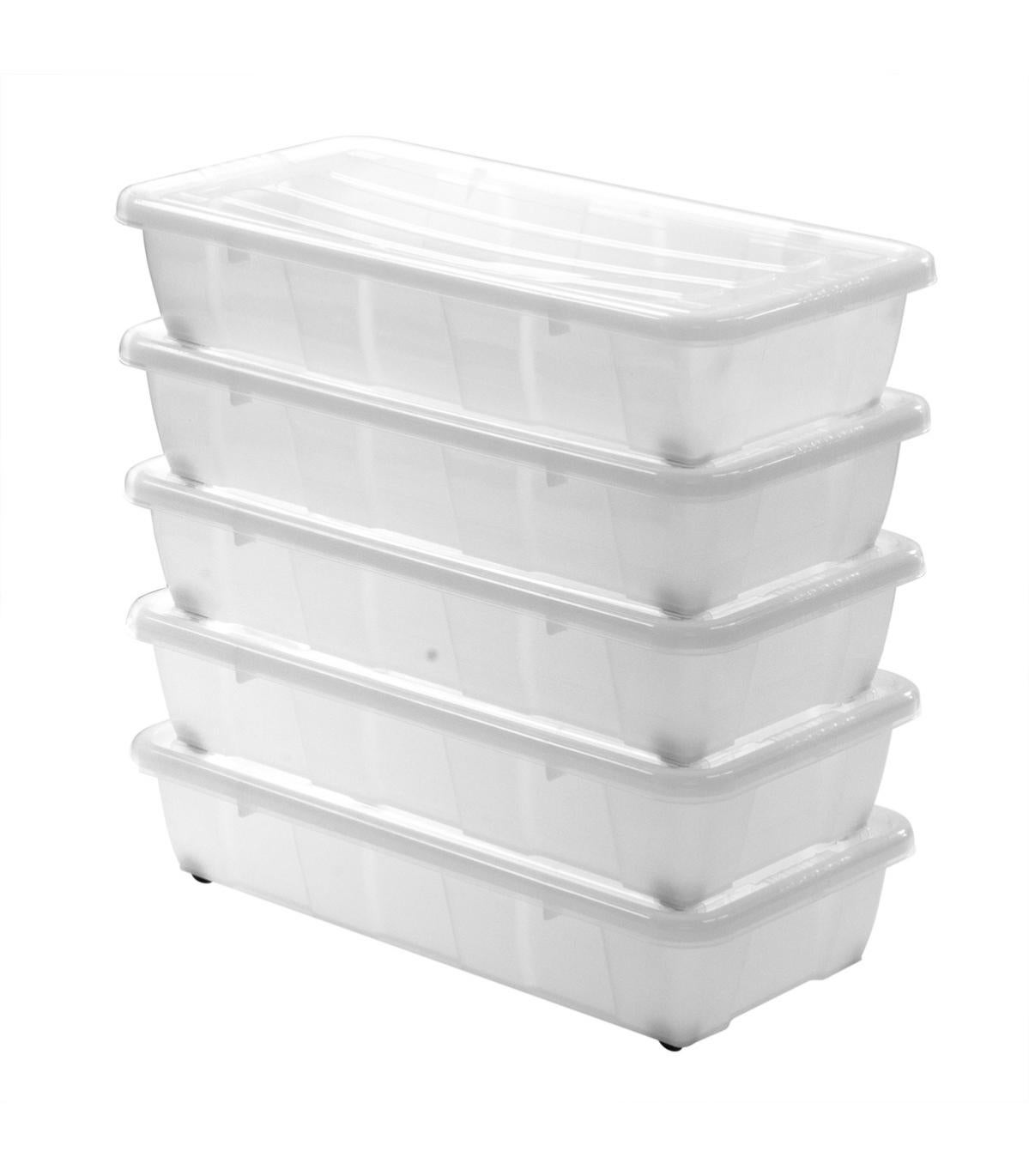 Boites De Rangement Sous Lit En Plastique Transparent 30 L ...
