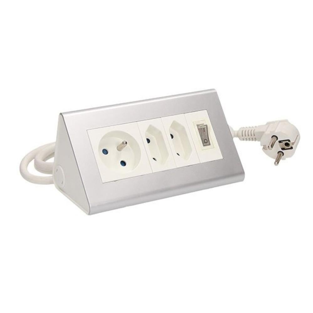 Bloc Multiprise 1 Prise Type E 2 Prises Type C Et Interrupteur Orno Leroy Merlin