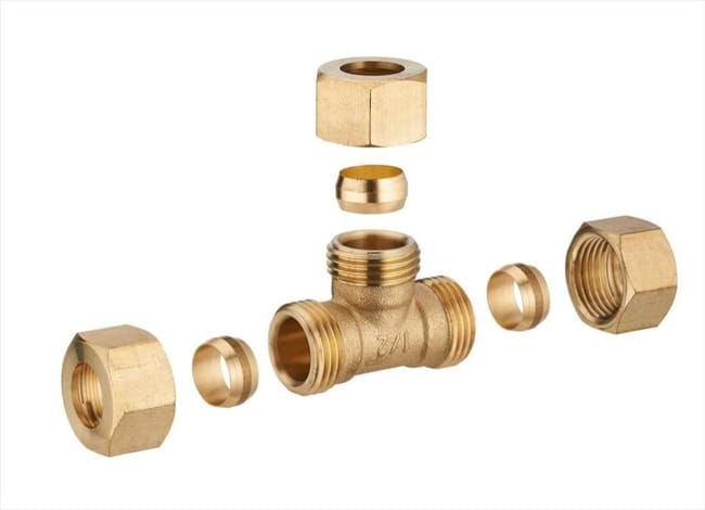 Raccord Te Egal Biconique Laiton D 22 Pour Tube En Cuivre Leroy Merlin