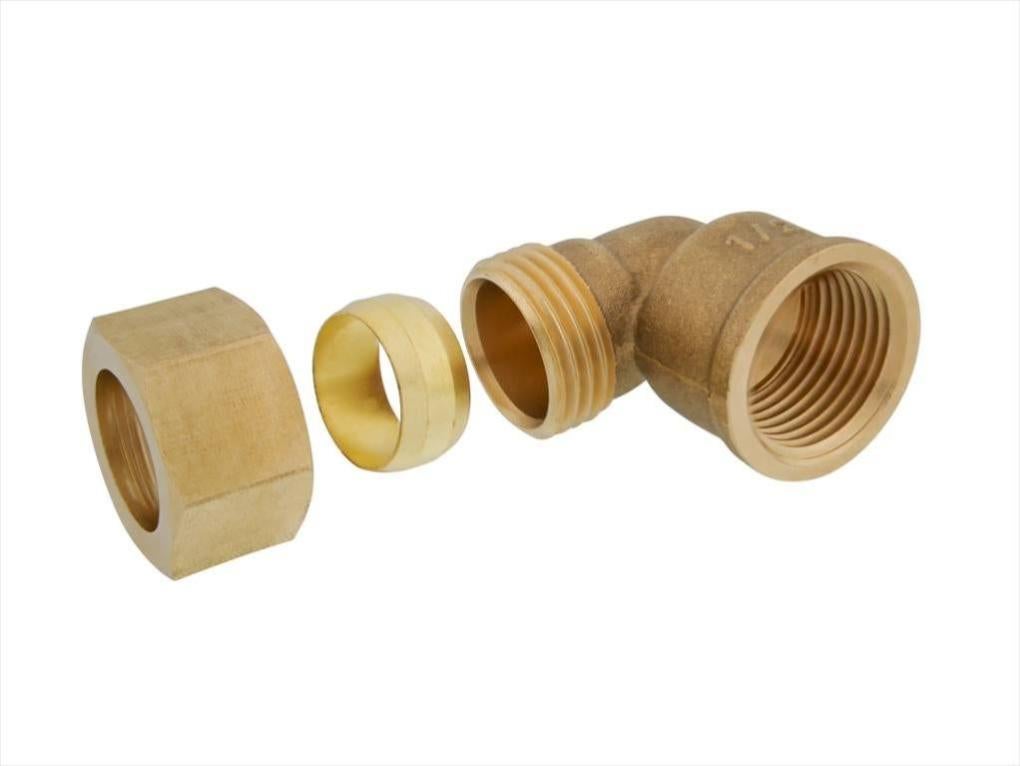 Raccord Coude 90 Biconique Laiton F 15 X 21 Pour Tube En Cuivre Leroy Merlin