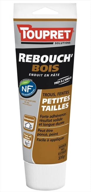 enduit de rebouchage pate rebouch bois toupret 0 33 kg leroy merlin
