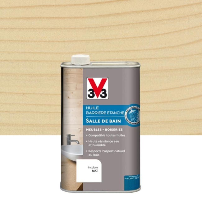 Huile Salle De Bains Barriere Etanche V33 Incolore Mat 1 L Leroy Merlin