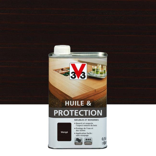 Huile Et Protection Meuble Et Objet V33 Wenge Mat 0 5 L Leroy Merlin