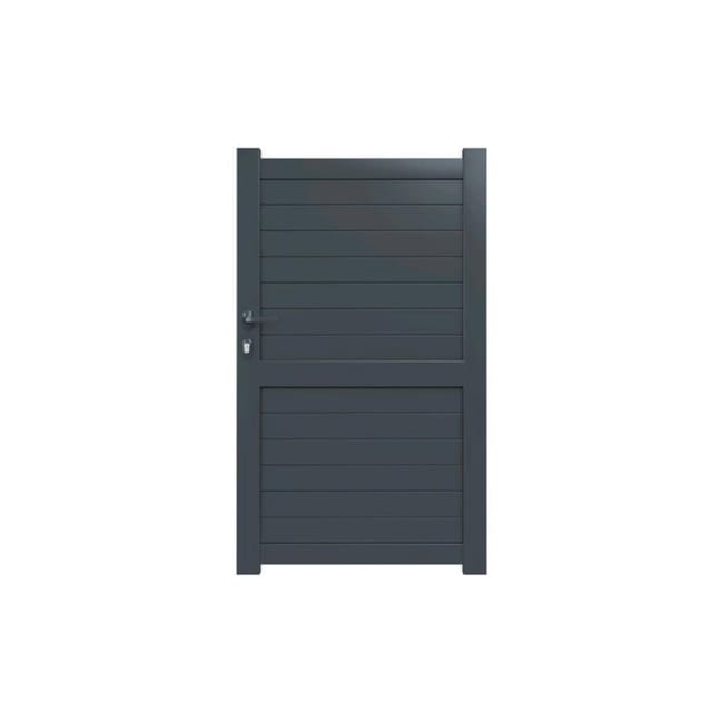 Portillon Battant Primo Jena L 100 X H 170 Cm Anthracite Leroy Merlin Portillon Battant Primo Jena L 100 X H 170 Cm Anthracite Leroy Merlin