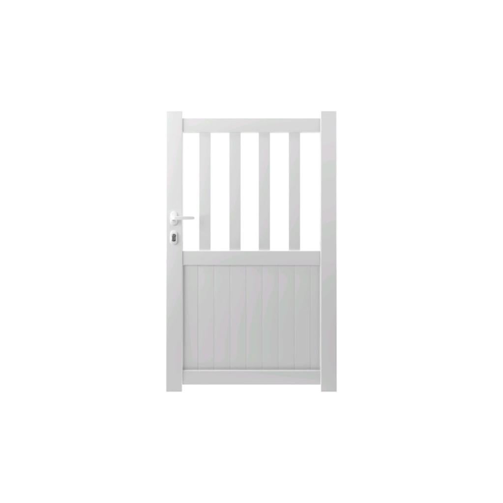 Portillon Battant Zorn L 100 X H 125 Cm Blanc Leroy Merlin