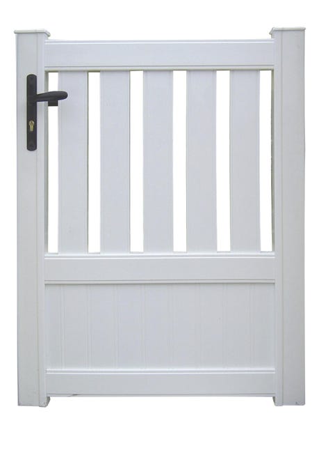 Portillon Battant Penmarch Blanc L 100x H 135 Cm Leroy Merlin Portillon Battant Penmarch Blanc L 100x H 135 Cm Leroy Merlin