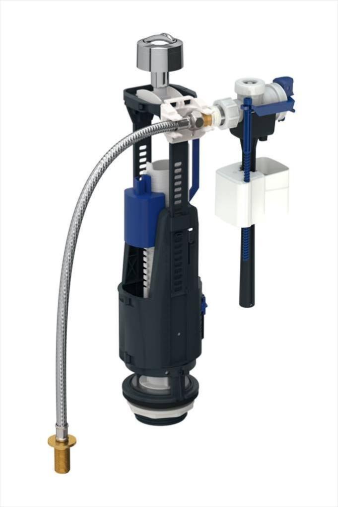 Chasse D Eau Complete A Etrier Double Poussoir Geberit Leroy Merlin