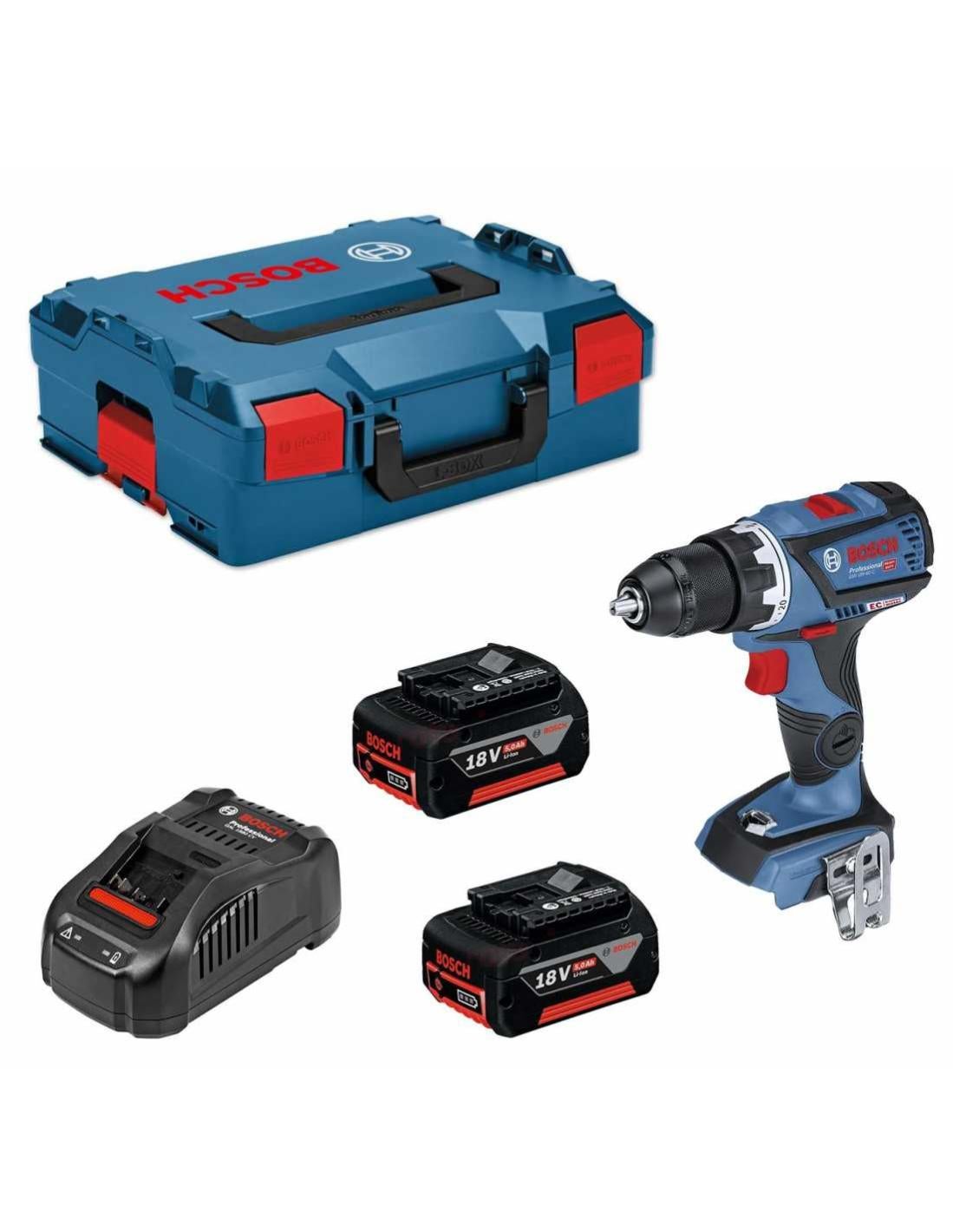 Perceuse A Percussion Bosch Gsb 18v 60 C 2 X 5 0 Ah Gal1880cv L Boxx 136 Leroy Merlin