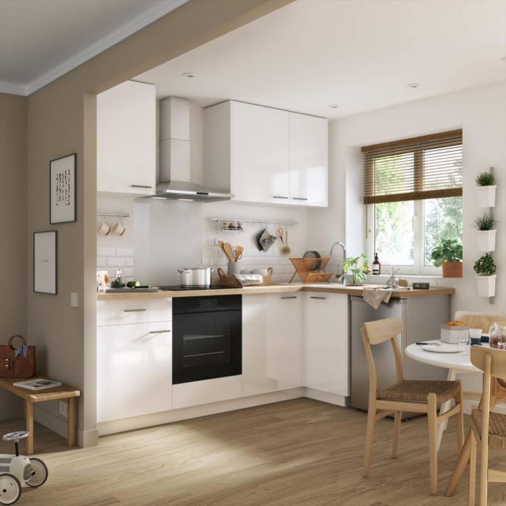 Armoire De Cuisine Sevilla Blanc 1 Porte H215xl60 Leroy Merlin