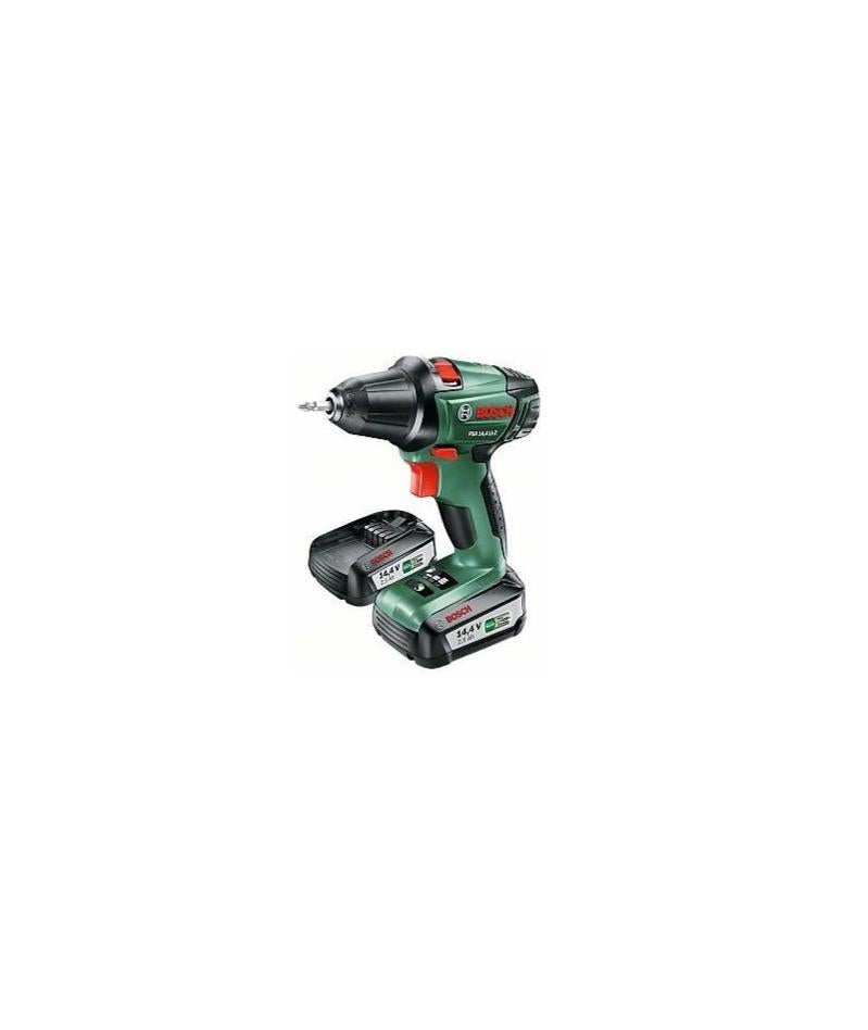 Bosch Perceuse Visseuse Sans Fil Psr 14 4 Li 2 Avec Coffret Et 2 Batteries 2 5 Ah Leroy Merlin