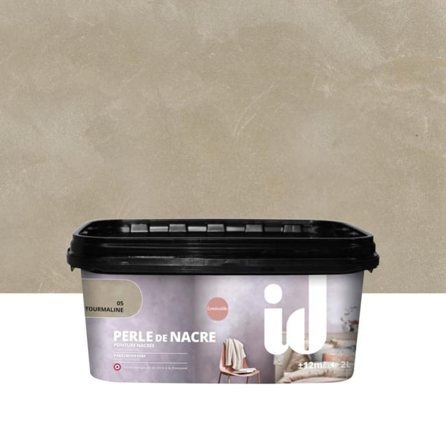 Peinture à effet, Perle de nacre ID, tourmaline, satiné, 2 l | Leroy Merlin