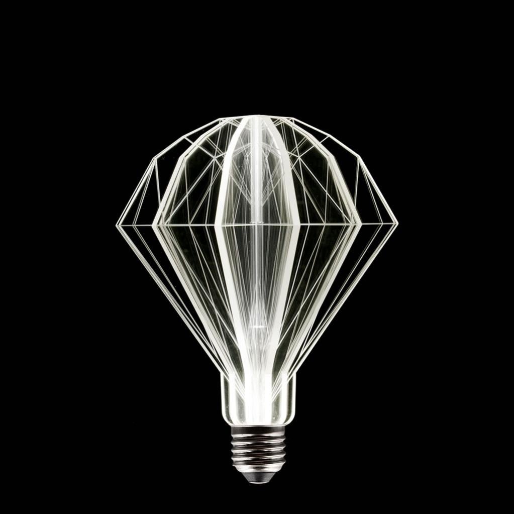 Ampoule Decorative Led Diamant E27 90 Lm 10 W Blanc Neutre Lumisky Leroy Merlin