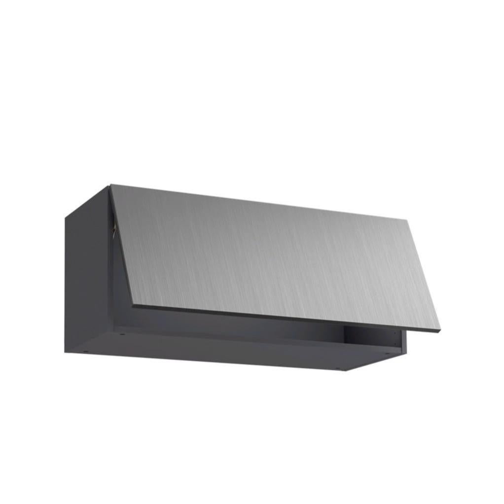 Meuble Haut De Cuisine Detroit Effet Inox 1 Porte H39xl90