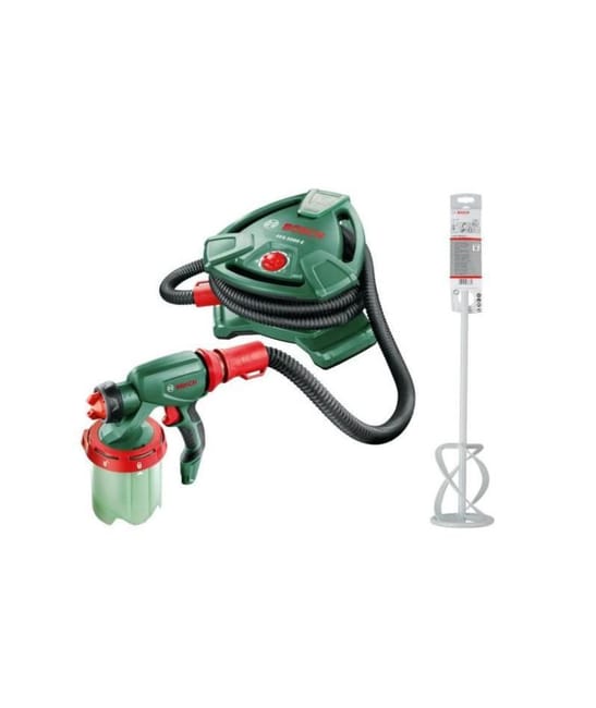 Bosch Pistolet A Peinture Pfs 5000 E 1200 W Debit 500 Ml Min Malaxeur Leroy Merlin