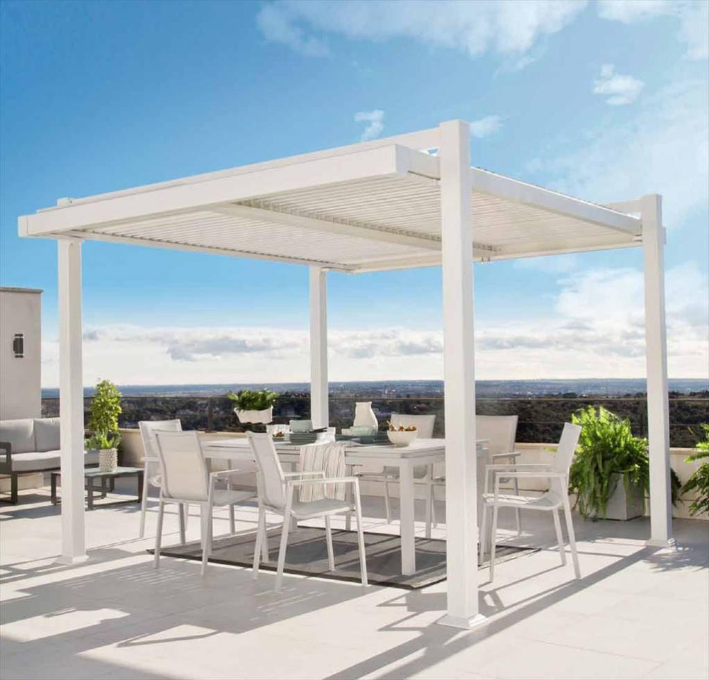 Tonnelle Autoportante Persea Aluminium Blanche 11 52 M Leroy Merlin