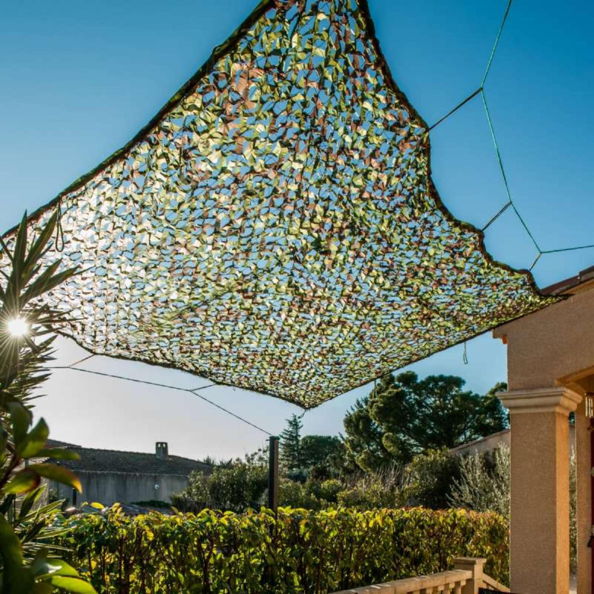 Filet D ombrage Pour Terrasse Filet De Camouflage 2 X 3 M 6 M2 | Leroy Merlin