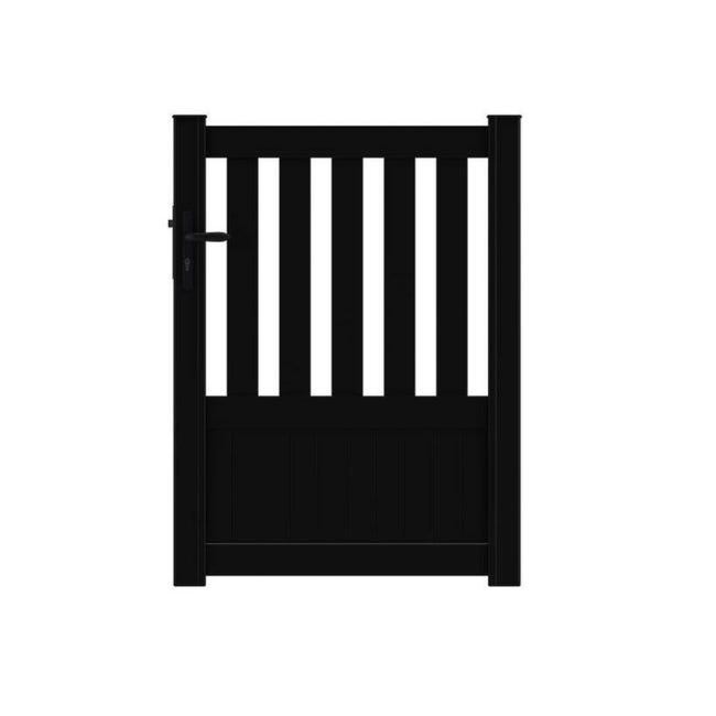 Portillon Battant Penmarch Noir L 99x H 135 Cm Leroy Merlin Portillon Battant Penmarch Noir L 99x H 135 Cm Leroy Merlin