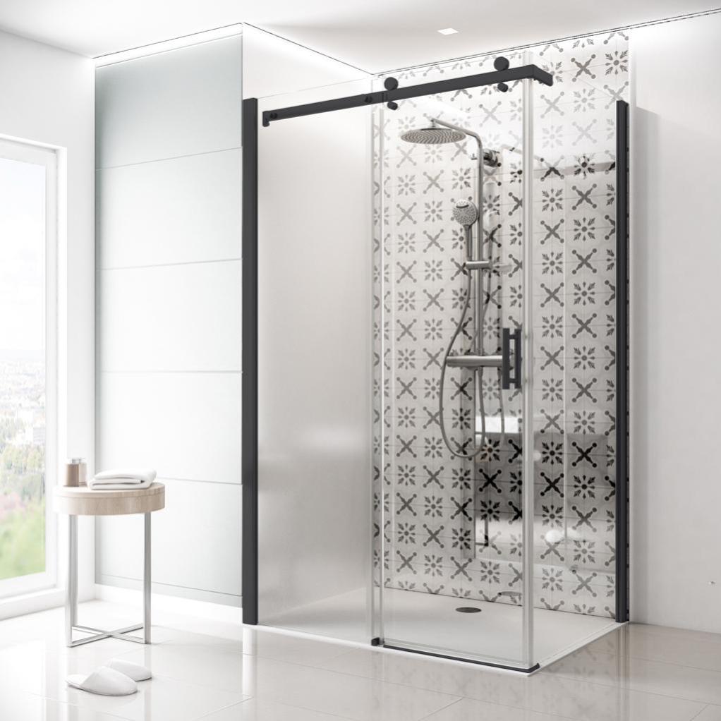 Porte de douche et paroi coulissante,