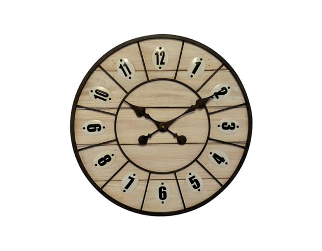 Pendule Murale Moulure Noir D 29 Cm Leroy Merlin