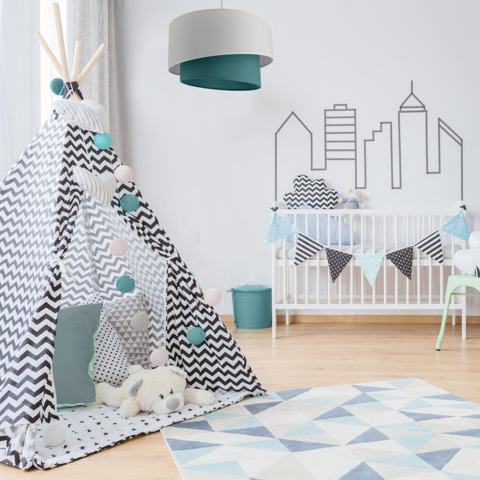 Suspension Enfant Coton Bleu Canard Metropolight Ionos 1 Lumiere S Leroy Merlin