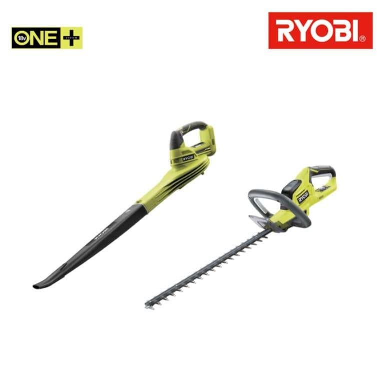 Pack Ryobi Taille Haie 18v Oneplus Lithium Oht1845 Souffleur 18v Oneplus Obl1820s Sans Batterie Ni Chargeur Leroy Merlin