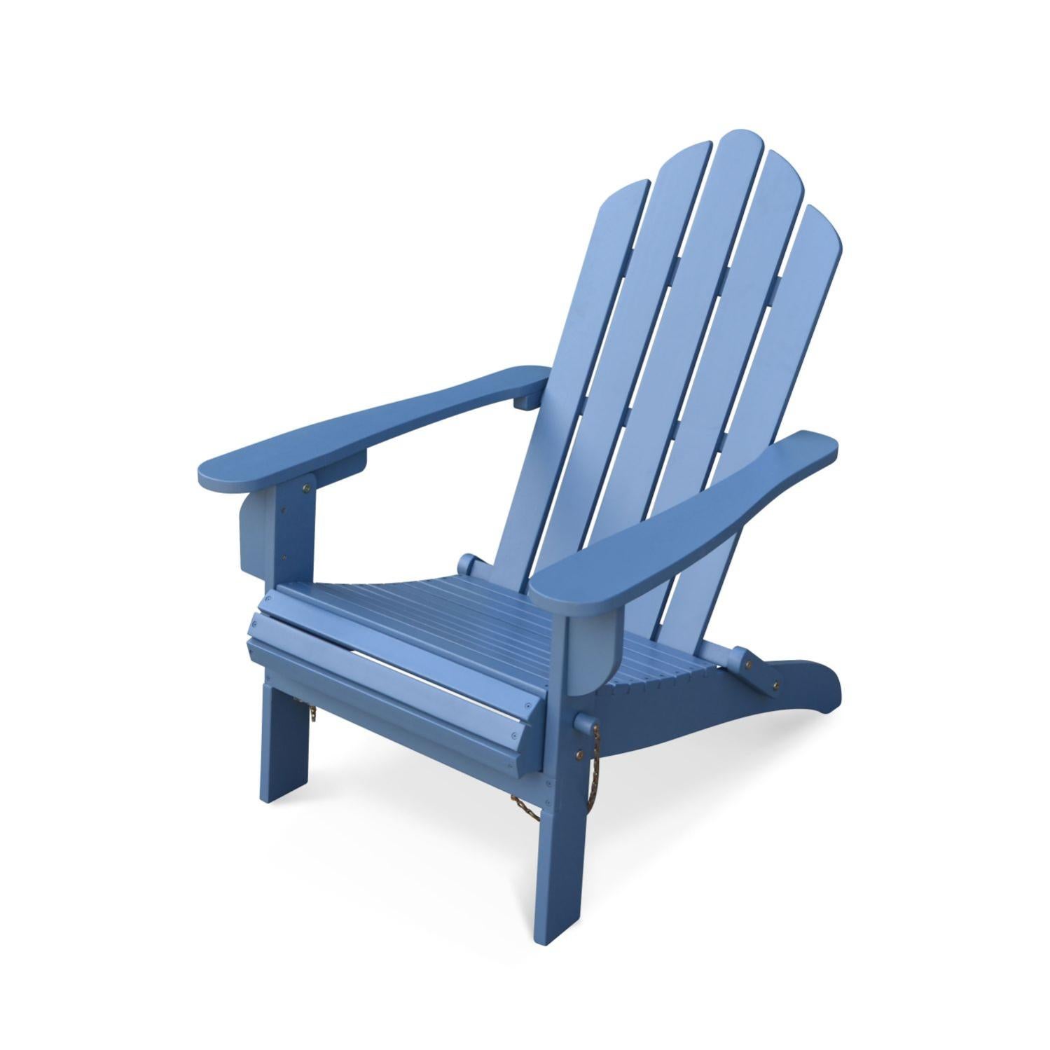 Fauteuil De Jardin En Bois - Adirondack Salamanca Bleu ...
