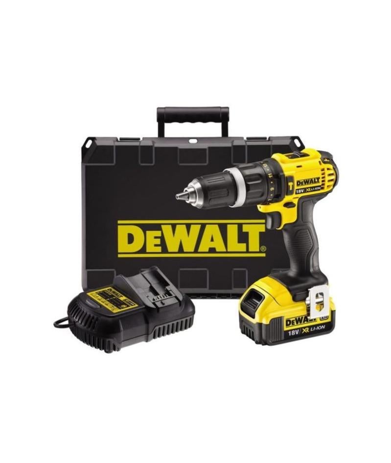 Dewalt Perceuse Visseuse A Percussion 1x18v 4ah Li Ion Avec Un Coffret Leroy Merlin