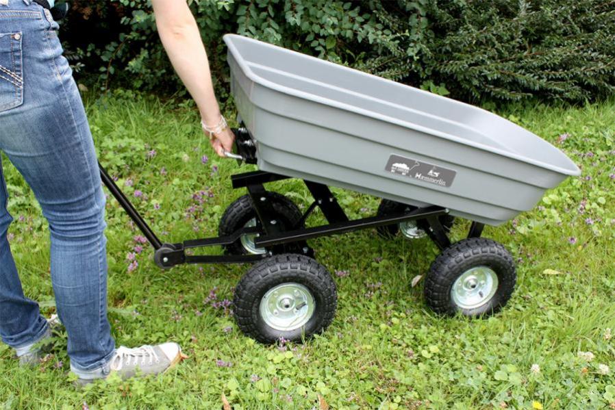 Haemmerlin Chariot De Jardin A Caisse Basculante 75 L Roues Gonflees O 270 Mm 4x4 Garden Leroy Merlin