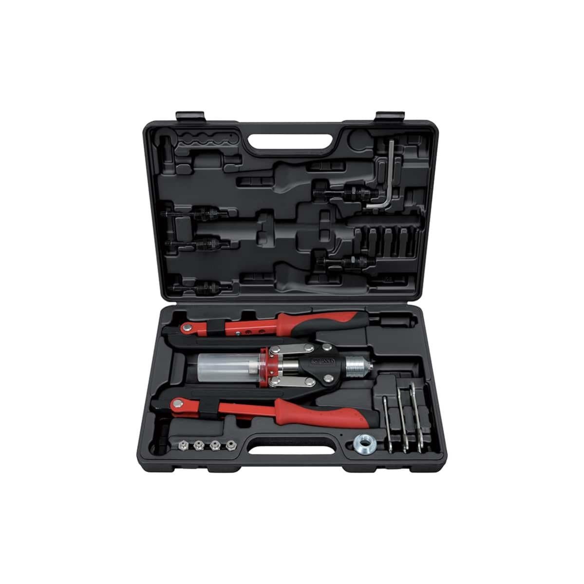 Coffret De Pince A Riveter Ks Tools A 2 Bras Et Ecrous Aveugles 17 Pcs 150 9630 Leroy Merlin