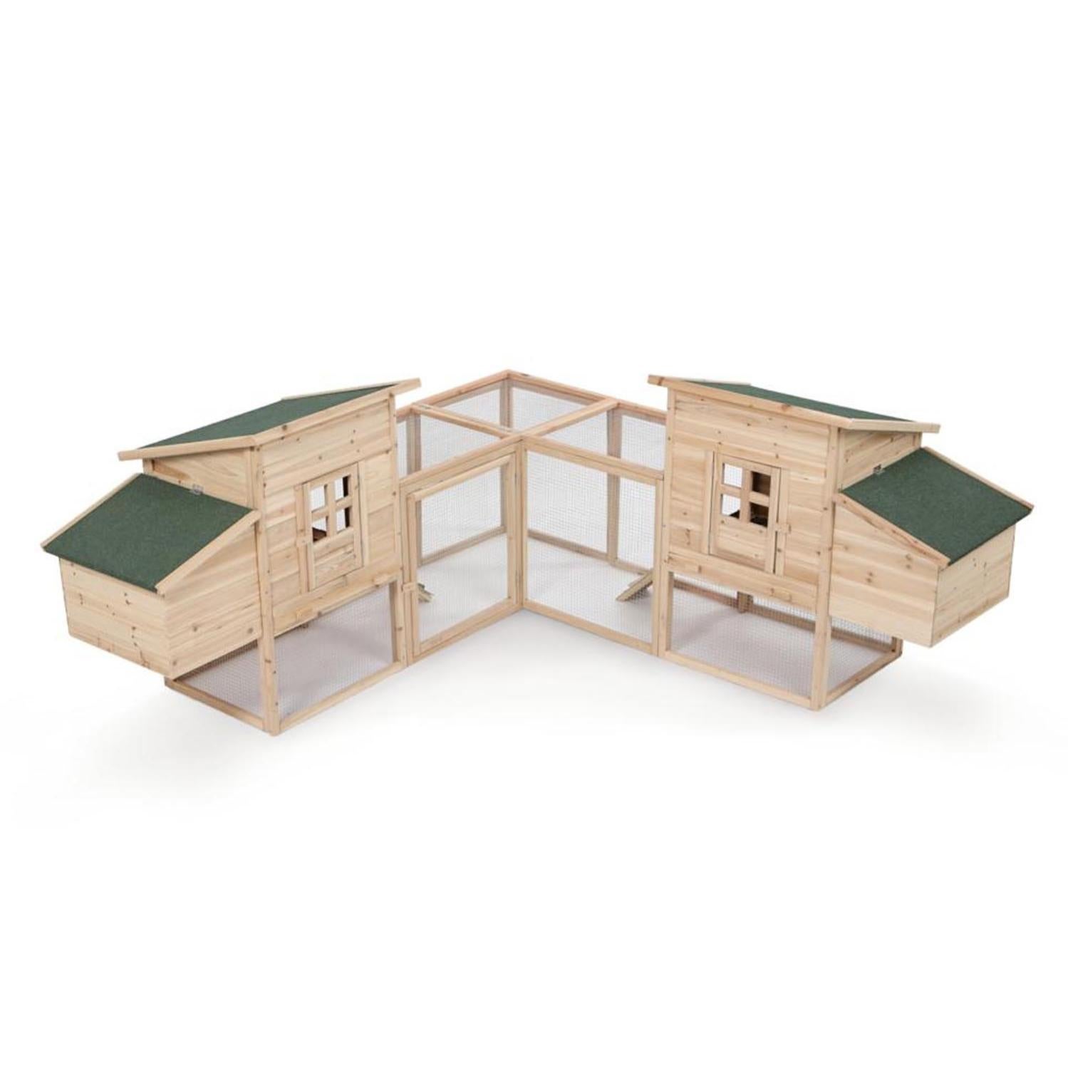 Poulailler Bois Teinte Clair 173 X 66 X 120 Cm Leroy Merlin