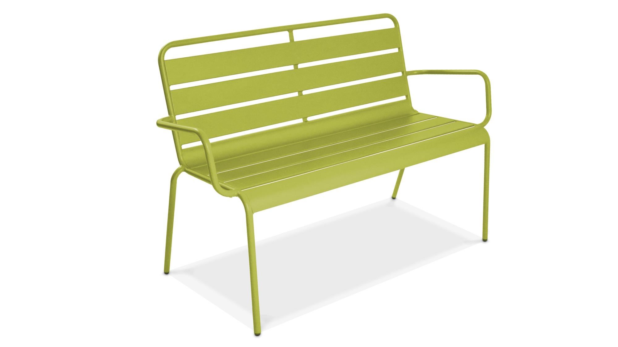 Banc De Jardin En Acier Thermolaque Palavas Leroy Merlin