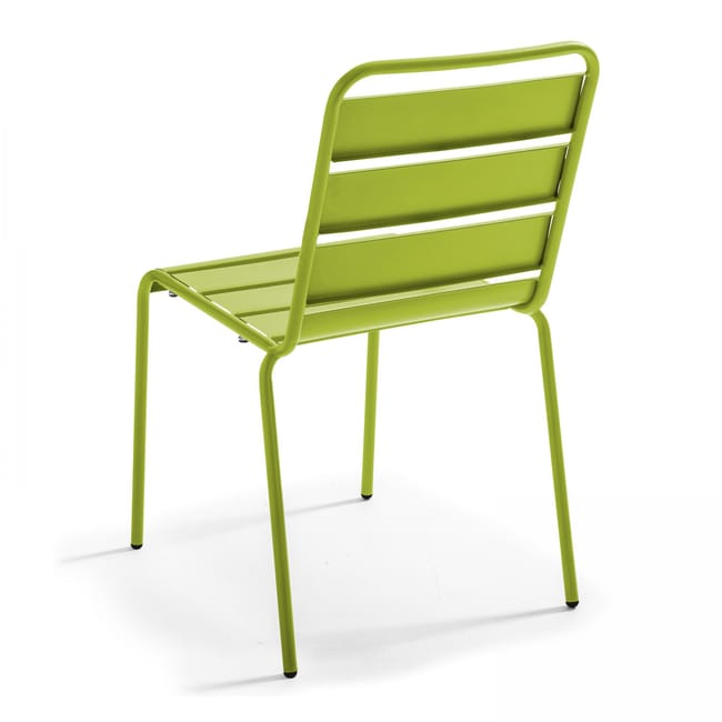Chaise De Jardin Acier 104075 Vert  Leroy Merlin