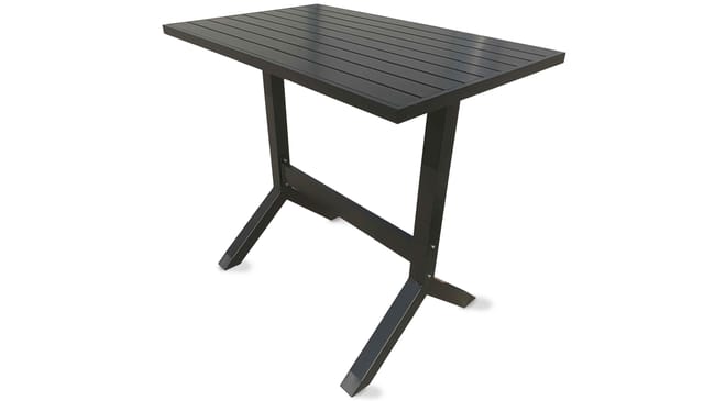Table De Jardin De Repas Sunrise Rectangulaire Anthracite De 6 A